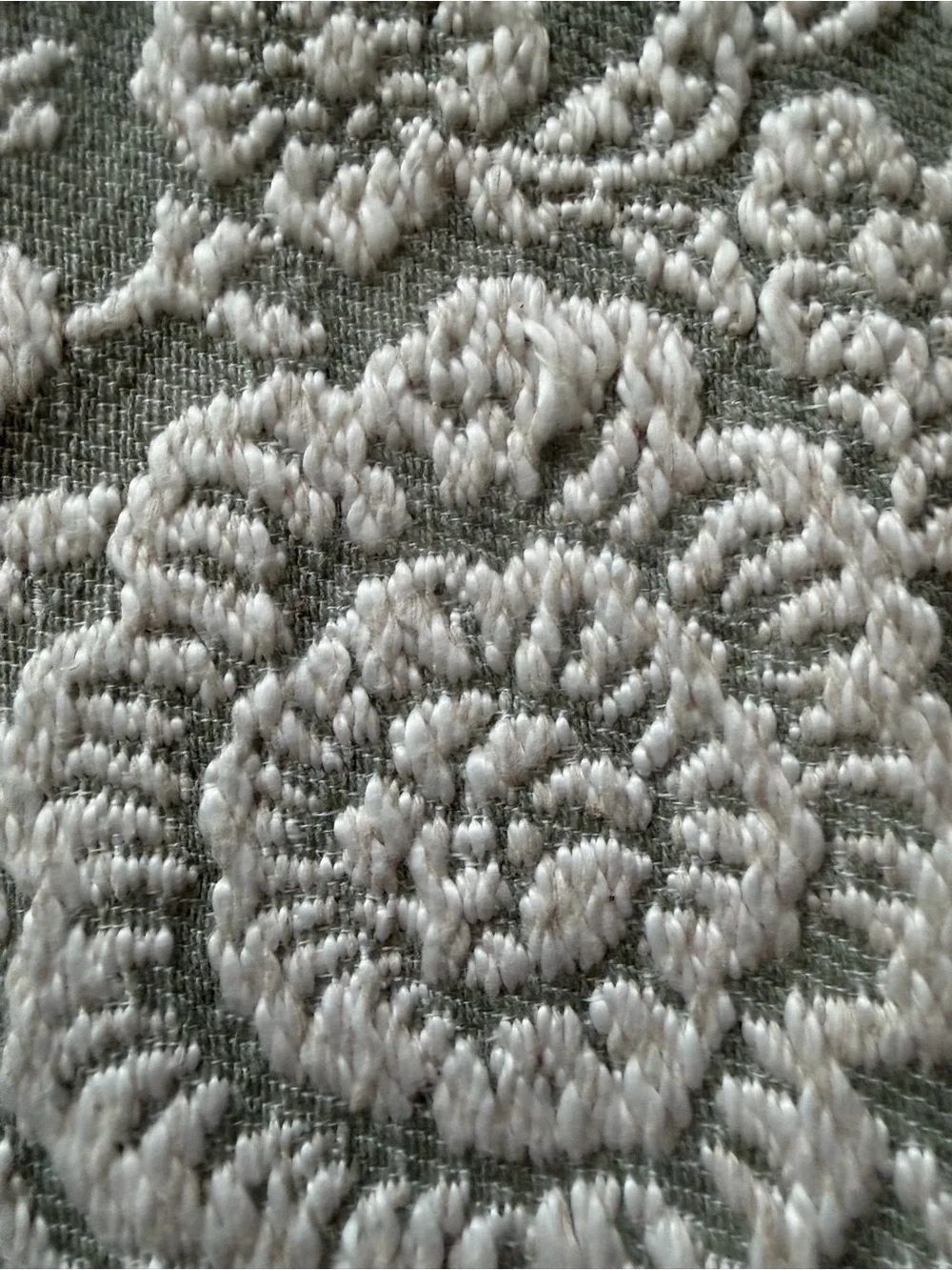 Set of 4 Well Dressed Home Floral Tassel Throw Pillow Covers Like New Sage Green